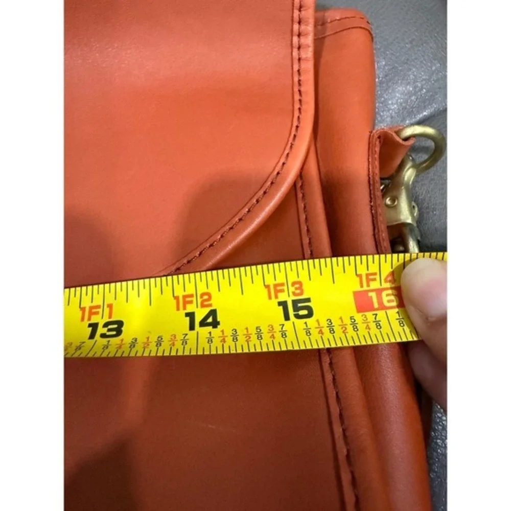 Vintage Coach Beekman Briefcase‎ 303-22 Burnt Orange Leather Messenger Bag Korea